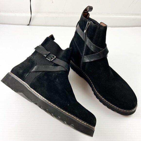 Donald J Pliner Captain Leather & Suede Bootie Size 9.5 - Picture 2 of 16